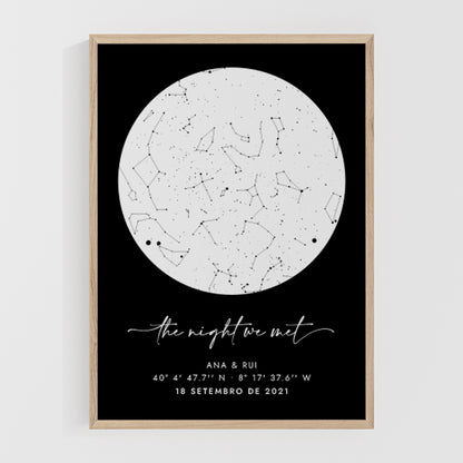 Carte des étoiles • Moderne