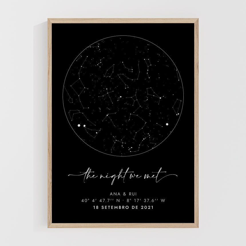 Carte des étoiles • Moderne