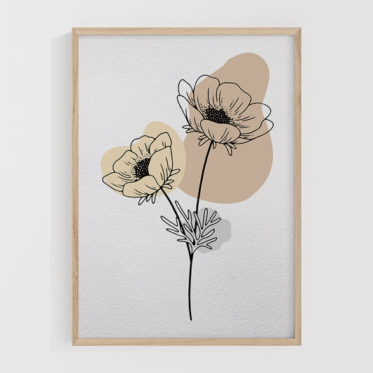 Affiche • Fleurs sauvages